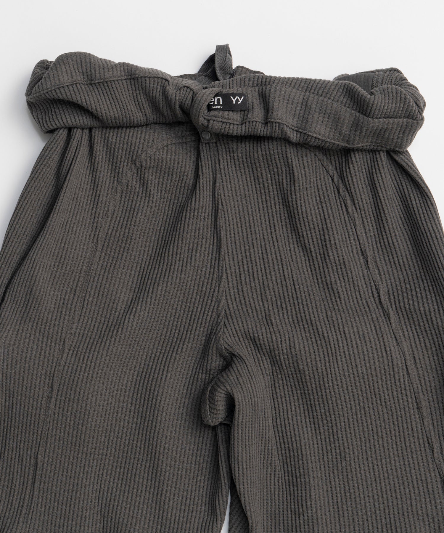 【OPEN YY】ROLLED WAIST WAFFLE CARGO SHORTS