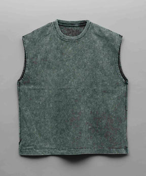 Chemical Over-Dye Prime-Over Sleeveless T-Shirt
