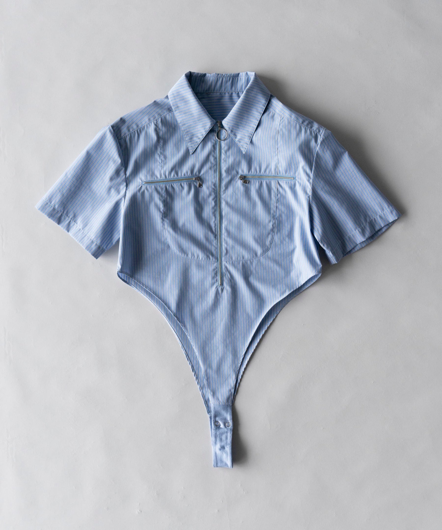[Sale] Fastener Shirt Body Suit