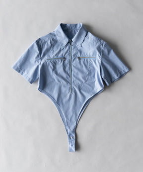 【SALE】Fastener Shirt Body Suit