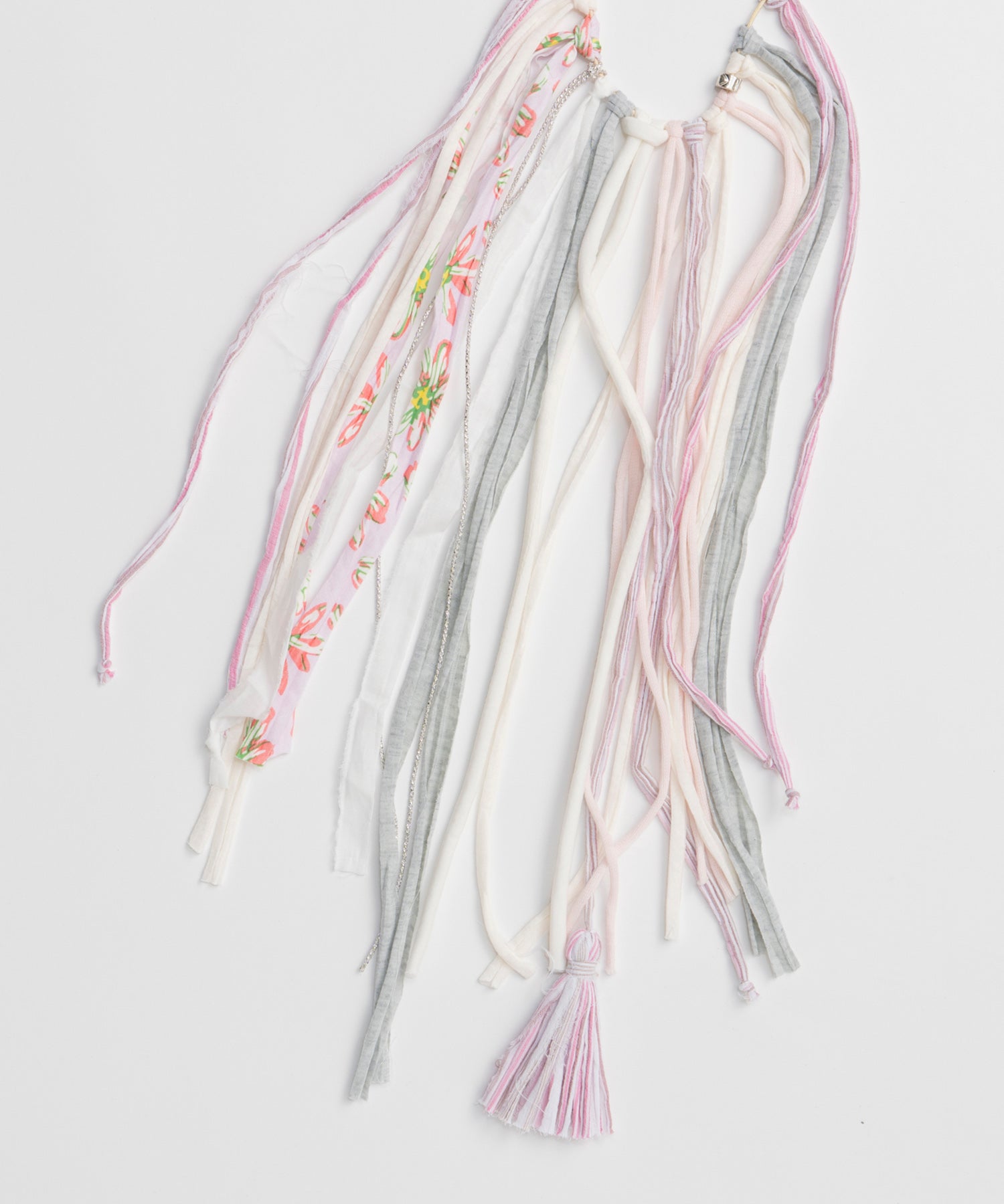 【OPEN YY】FABRIC FRINGE NECKLACE
