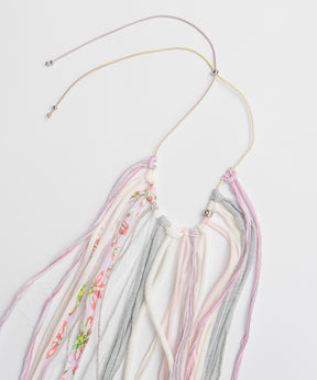 【OPEN YY】FABRIC FRINGE NECKLACE