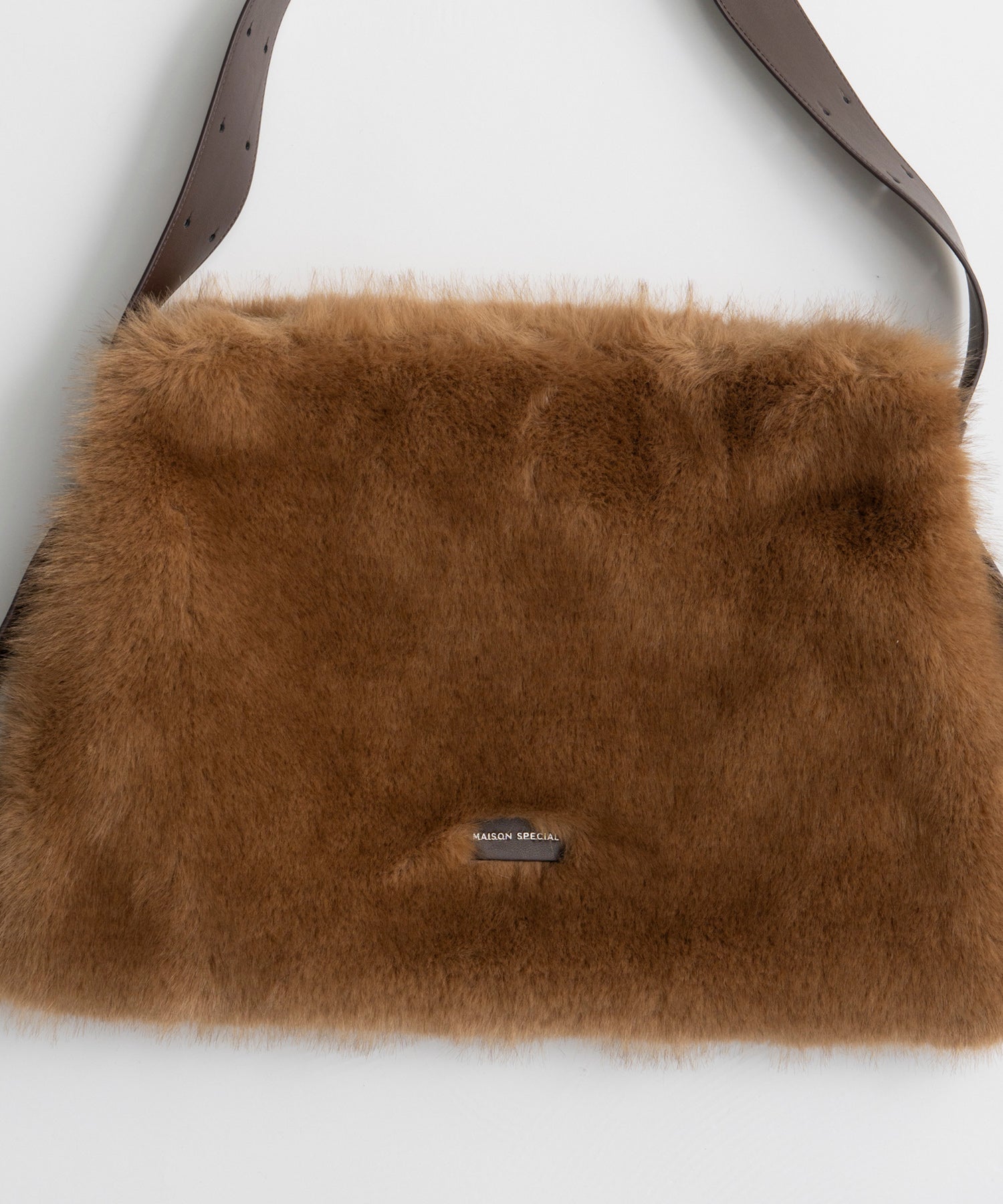 【26AUTUMN PRE-ORDER】Fur Like Square Tote Bag