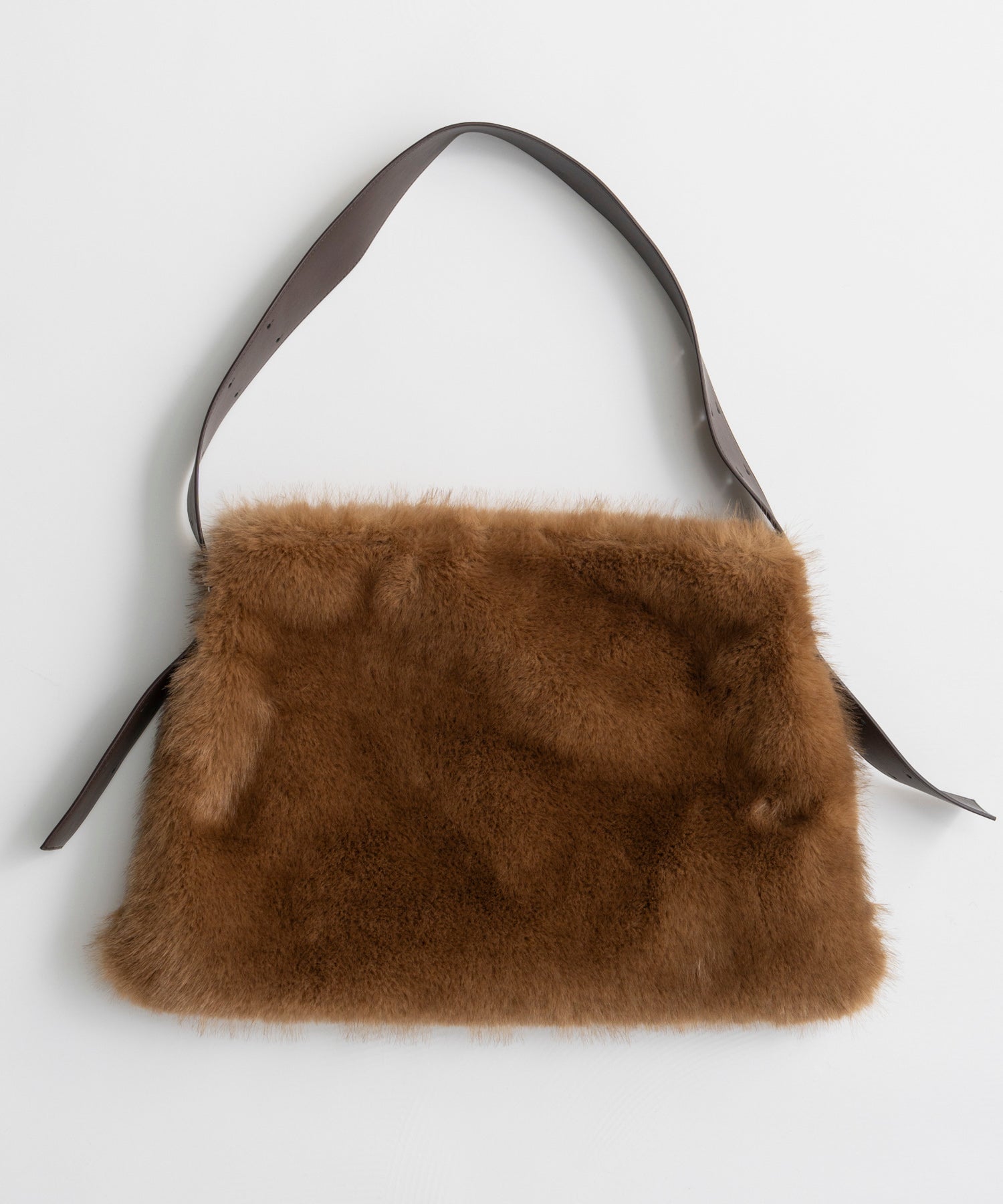 【26AUTUMN PRE-ORDER】Fur Like Square Tote Bag
