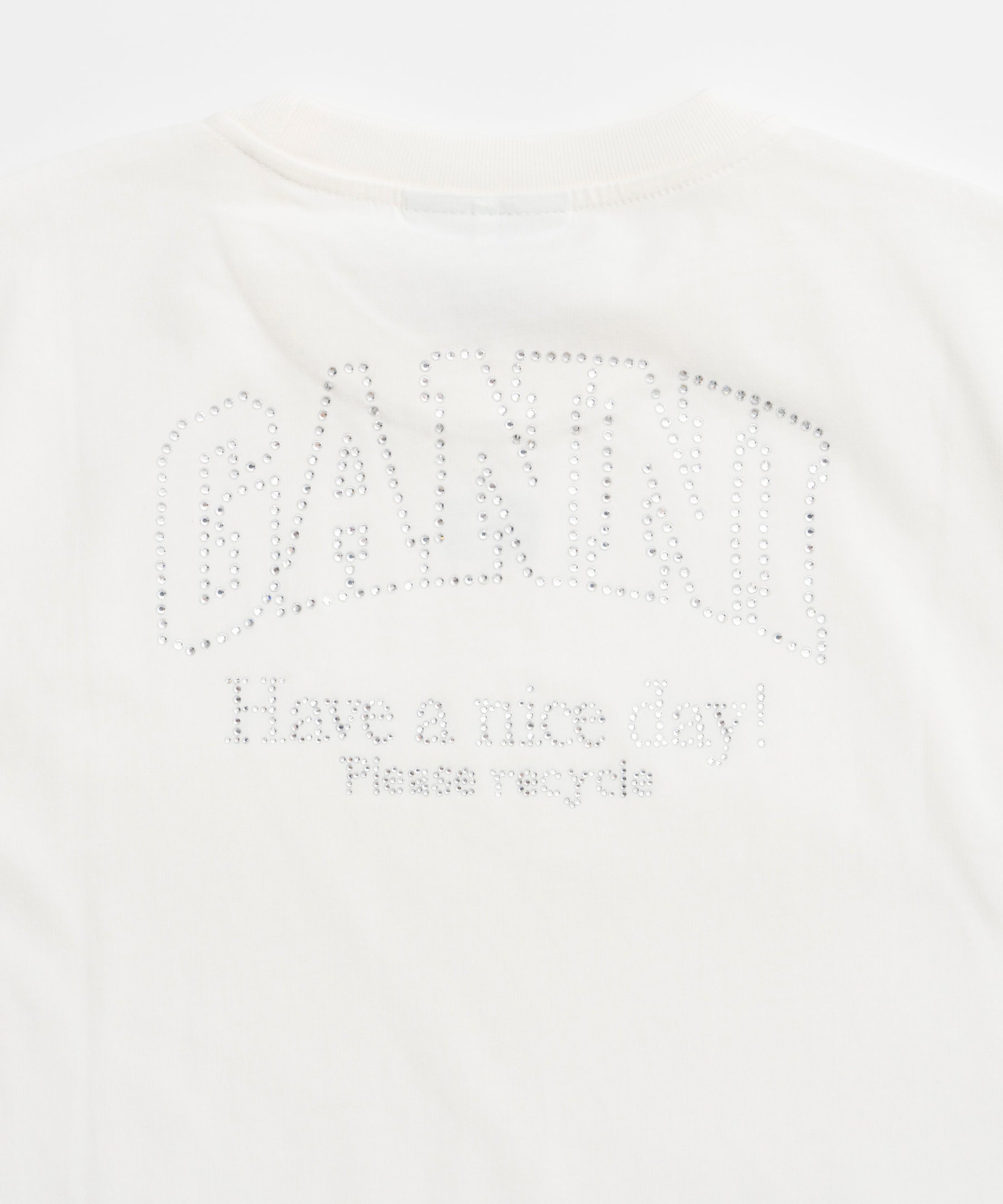 [ganni]基本的Jerseyrhinestoneraxedt衬衫