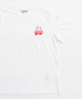 [Ganni] Thinjerseygogorelaxedt-shirt