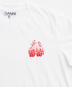 [Ganni] Thinjerseygogorelaxedt-shirt