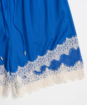 【2026Summer PRE-ORDER】Shadow Stripe Lace Shorts