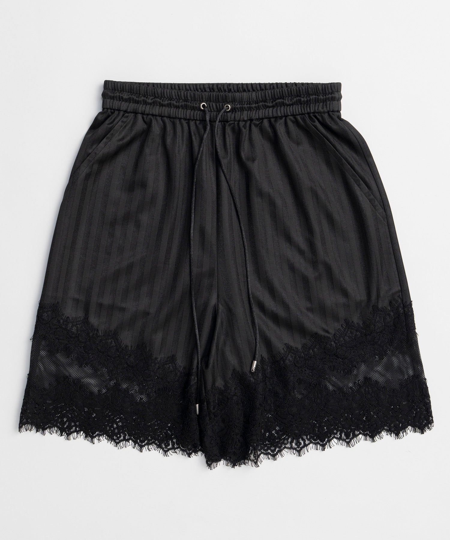 【2026Summer PRE-ORDER】Shadow Stripe Lace Shorts