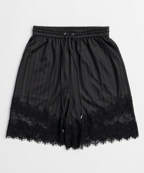 【2026Summer PRE-ORDER】Shadow Stripe Lace Shorts