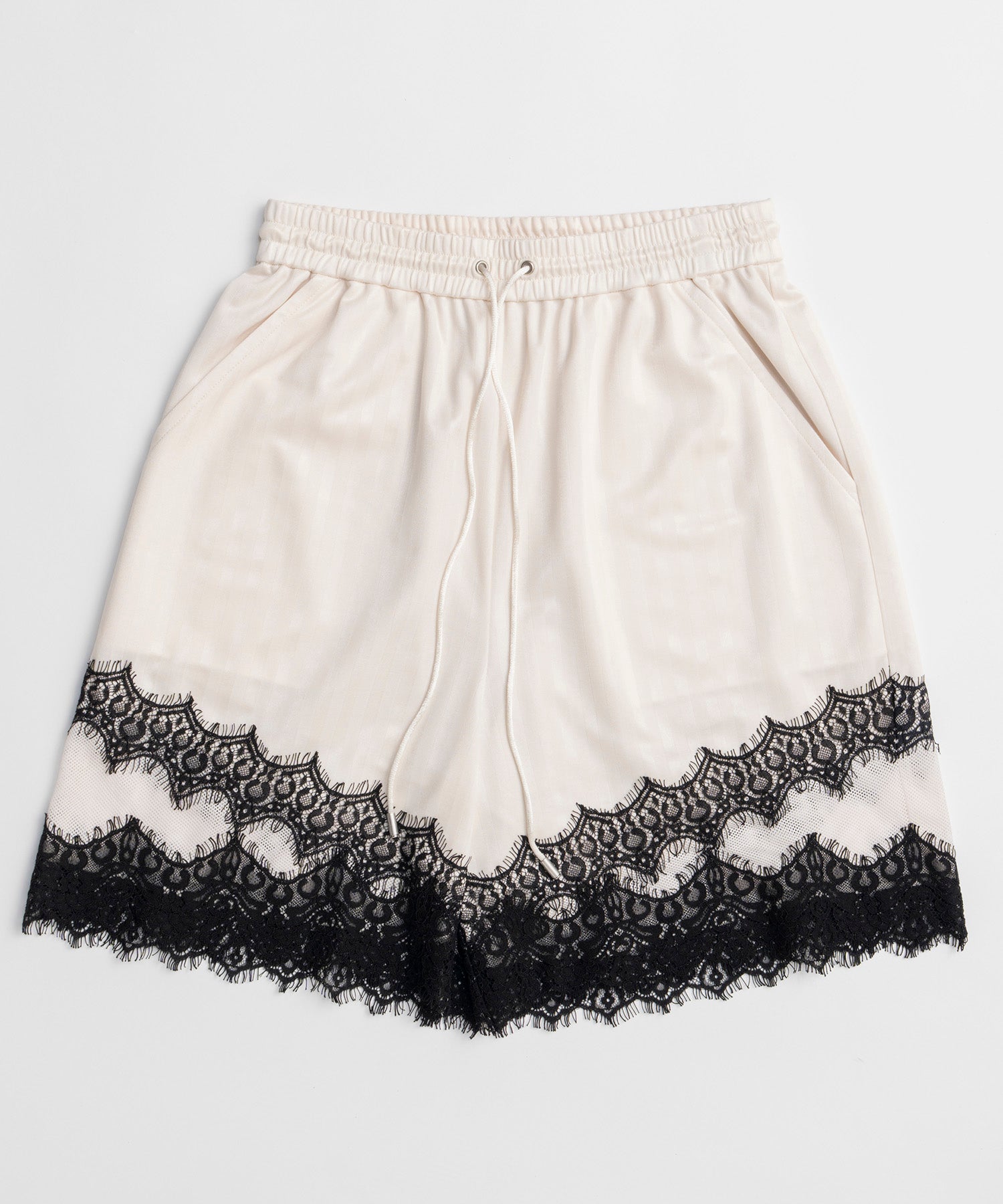 【2026Summer PRE-ORDER】Shadow Stripe Lace Shorts