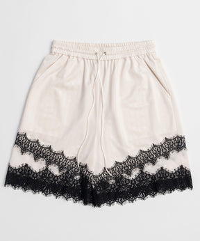【2026Summer PRE-ORDER】Shadow Stripe Lace Shorts