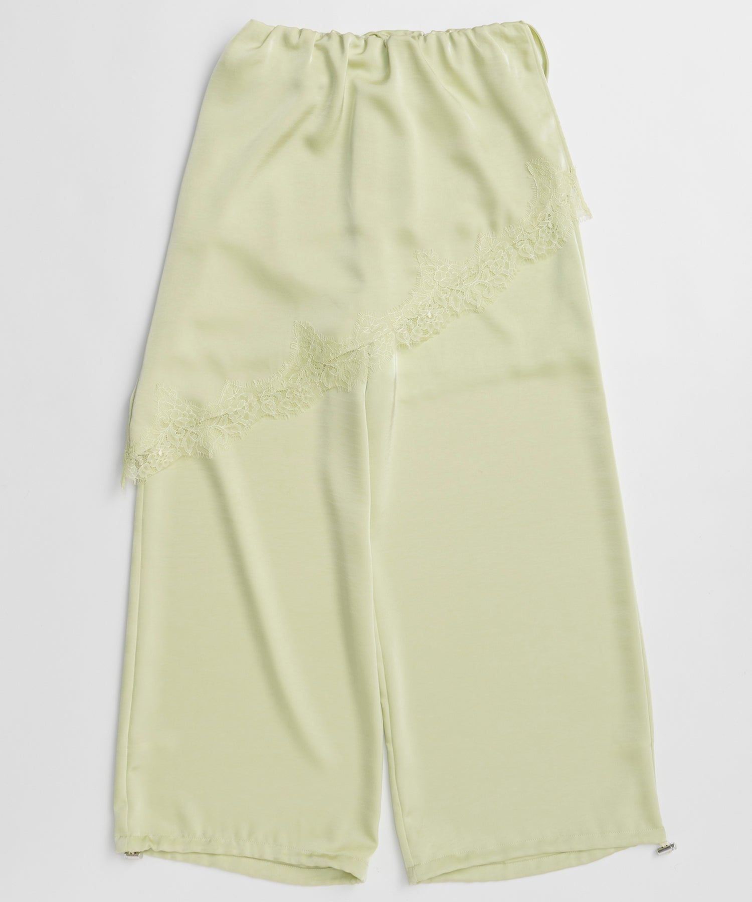 【PRE-ORDER】Wrap Satin Lace Pants