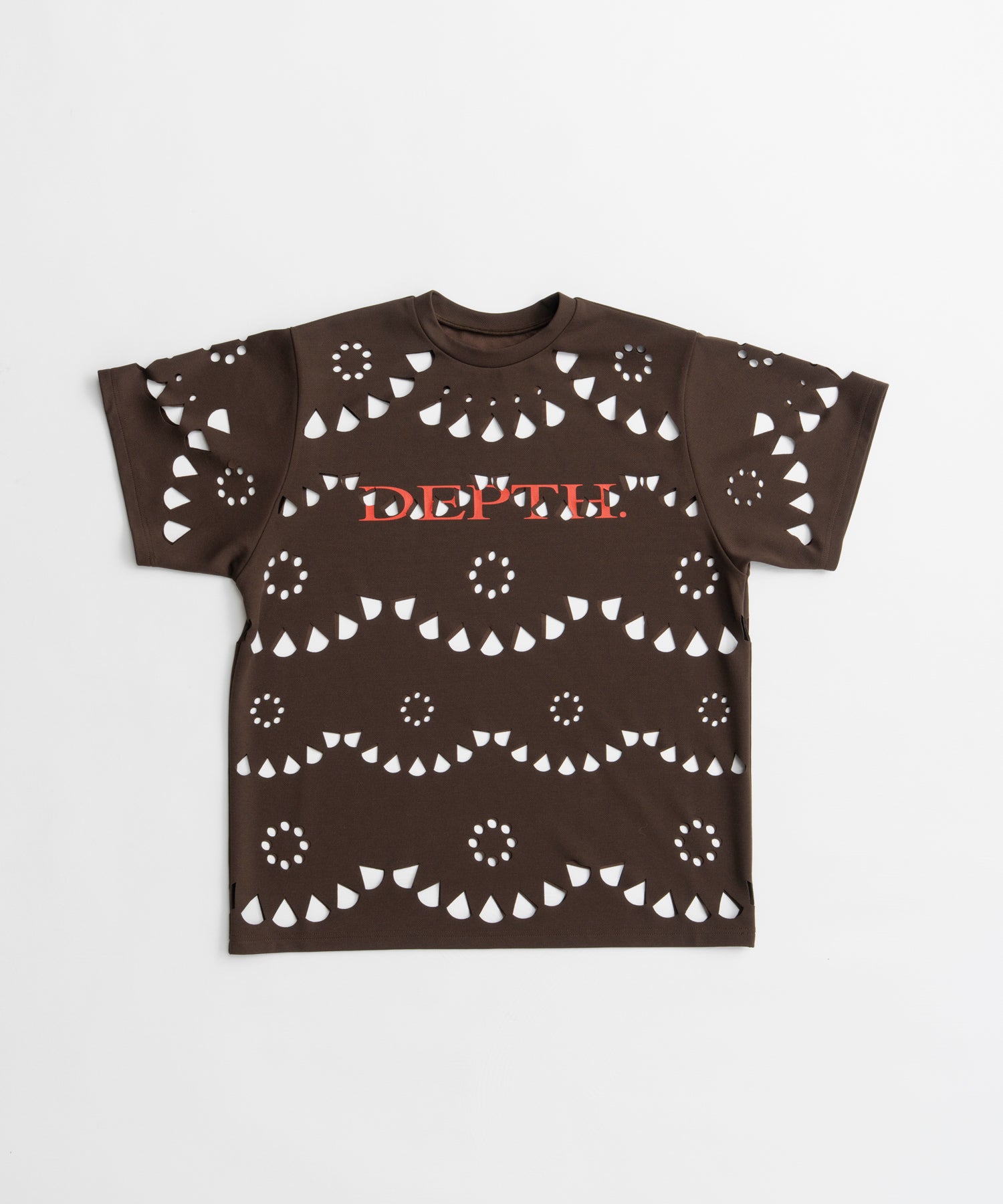 【26AUTUMN PRE-ORDER】Laser-Cut Motif Logo T-Shirt