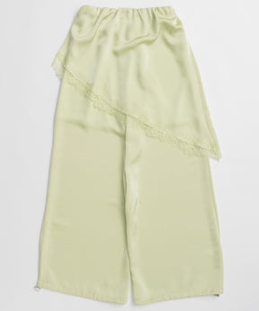 【PRE-ORDER】Wrap Satin Lace Pants