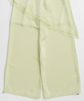 【PRE-ORDER】Wrap Satin Lace Pants