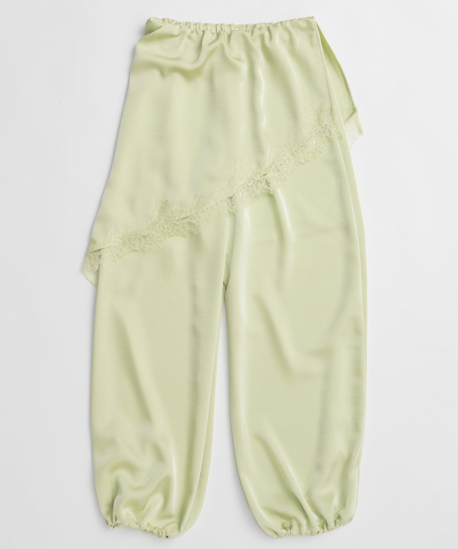 【PRE-ORDER】Wrap Satin Lace Pants