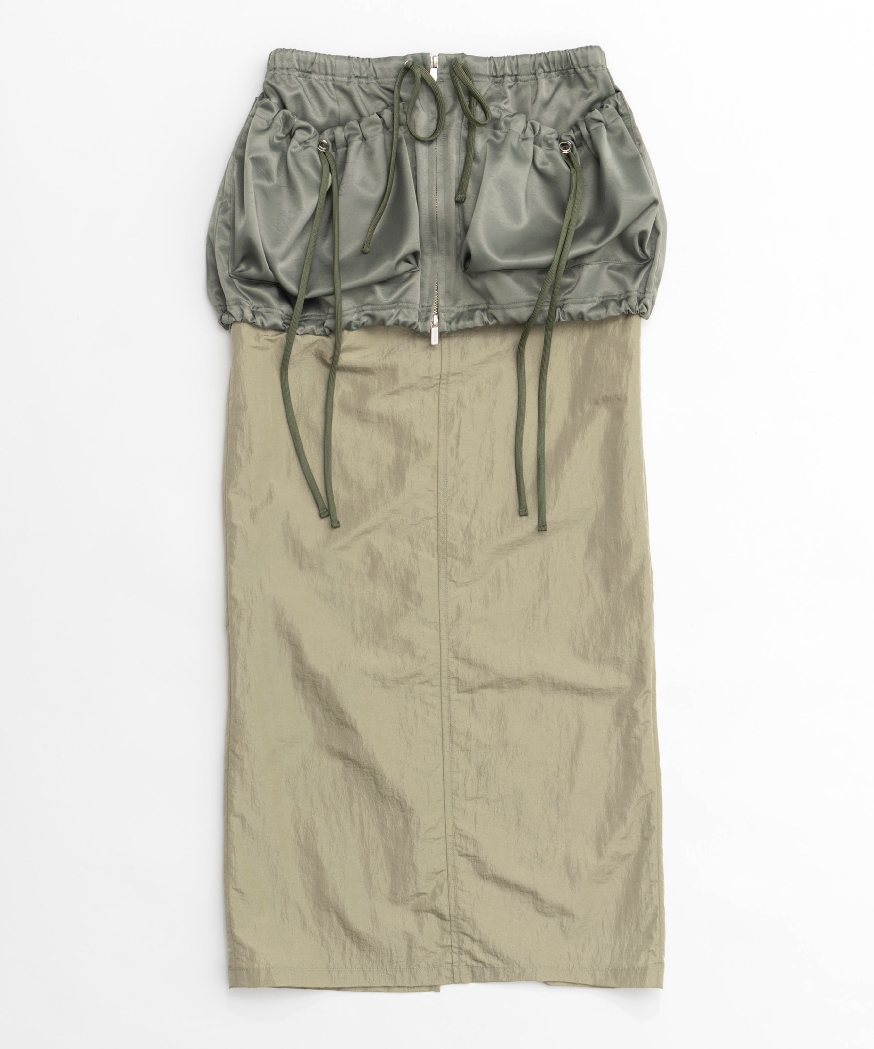 スカート2024春夏 メゾンスペシャル ポケットレイヤードタイトスカート