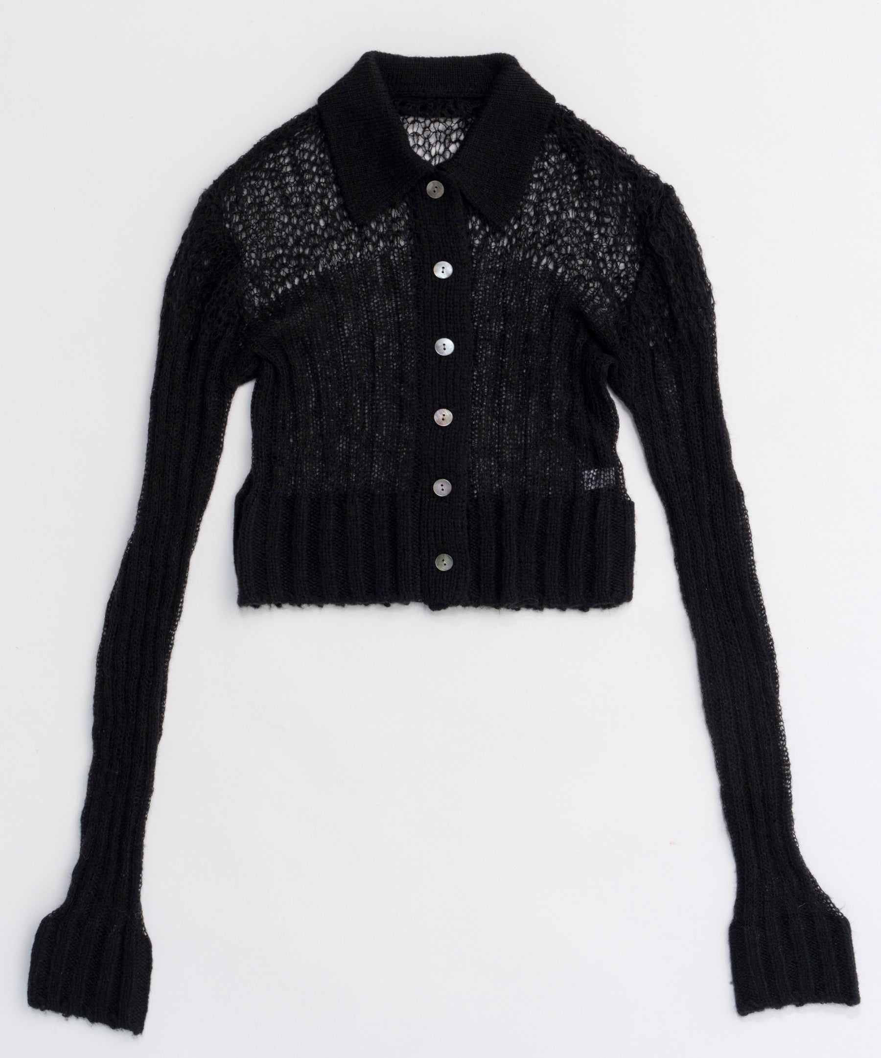 【24AUTUMN PRE-ORDER】Sheer Knit Shirt