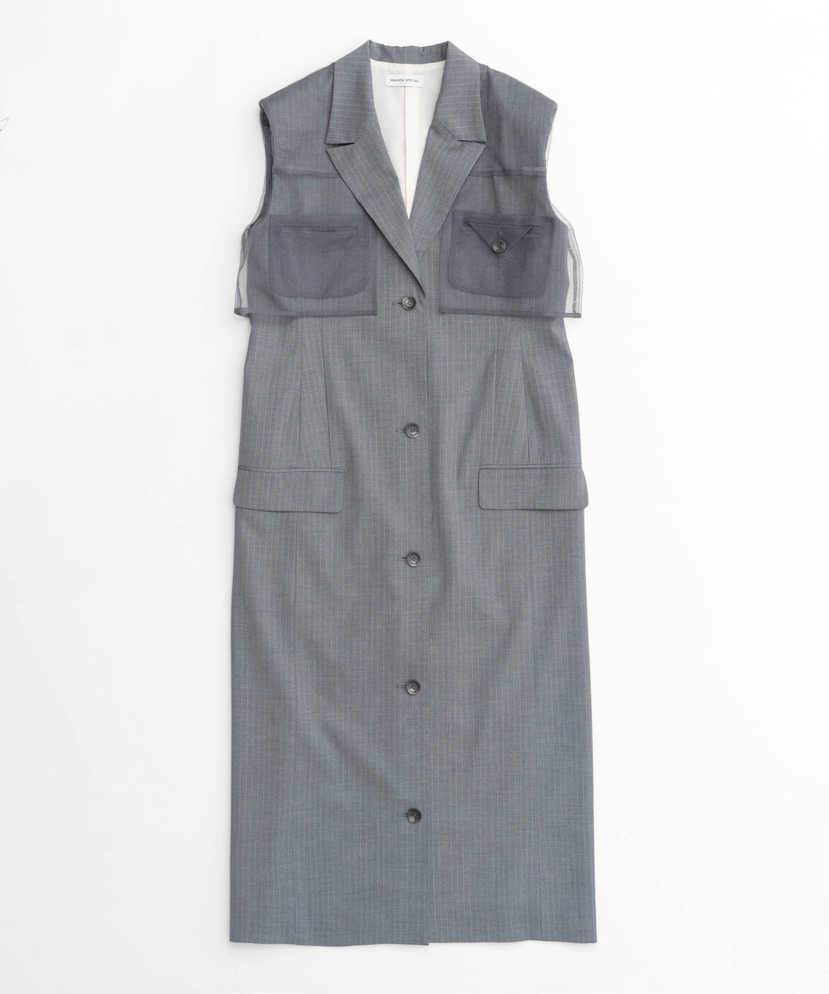 【SALE】Tailored Gilet One-piece Dress