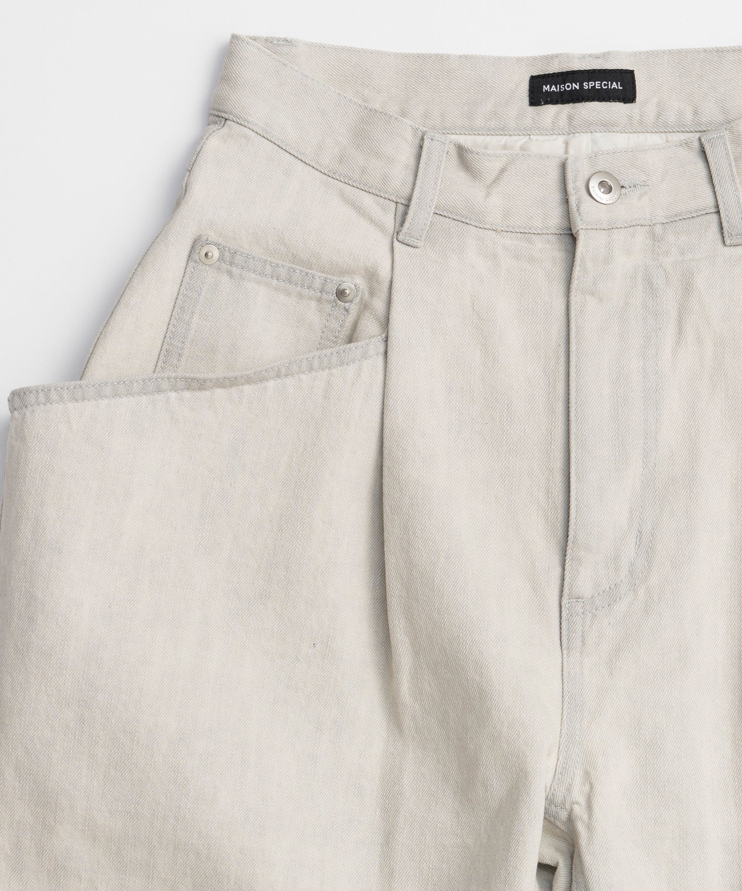 Layered Denim Pants