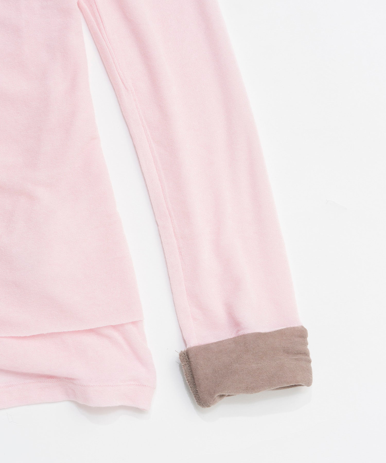 【OPEN YY】Knitted LAYERED HENLEY LOUNGE TEE