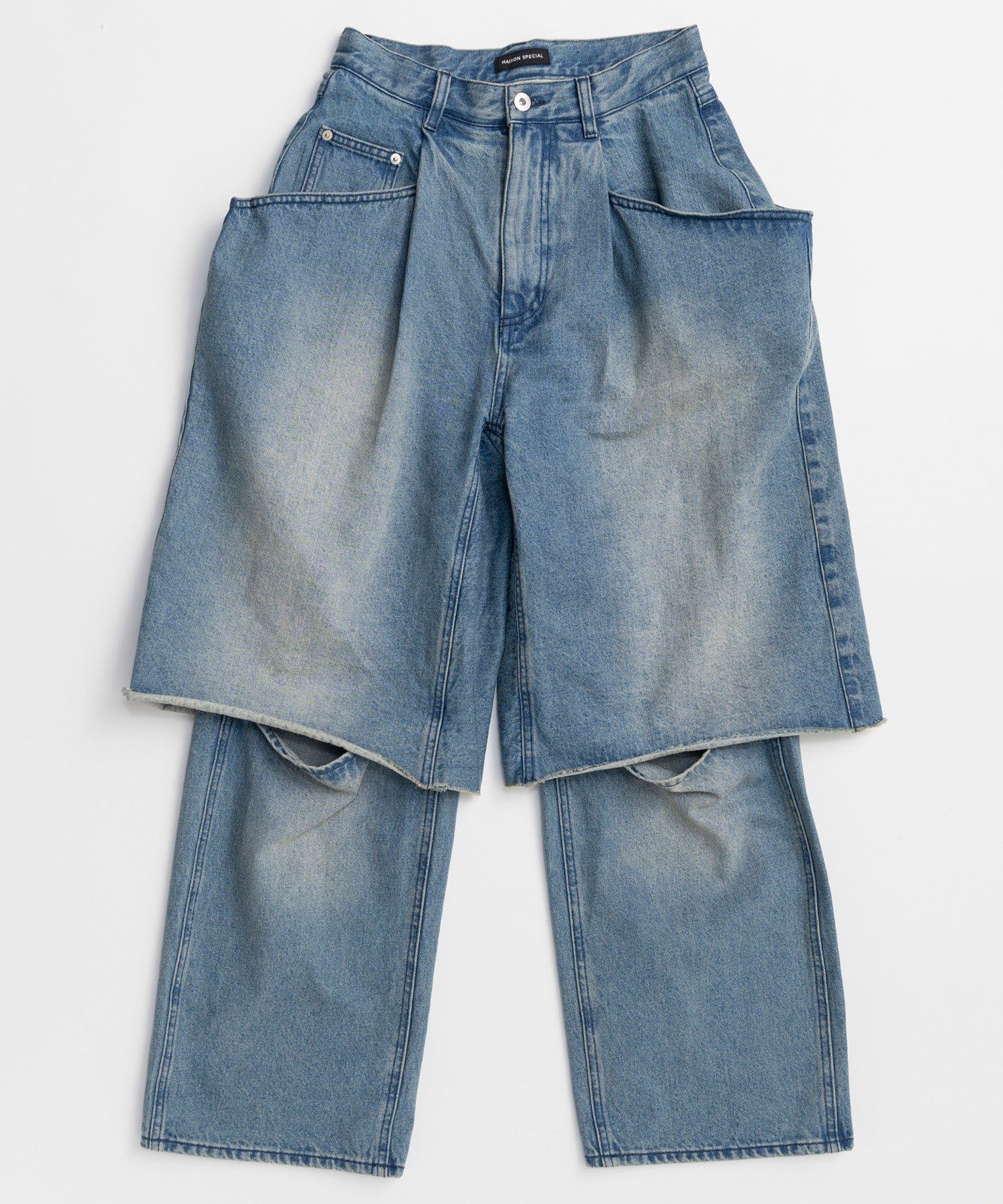 PRE-ORDER】Layered Denim Pants