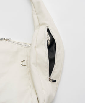 【26AUTUMN PRE-ORDER】Leather-Like Round Shoulder Bag