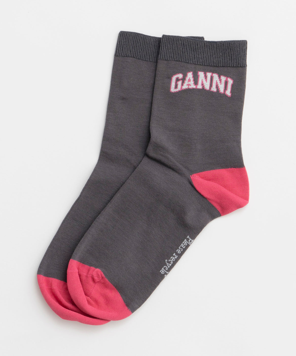 [Ganni]印刷襪子