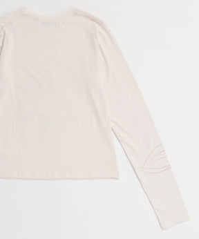 【OPEN YY】Knitted BEADED I LOVE YY TEE