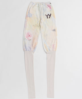 【OPEN YY】Knitted GRAPHIC LAYERED KNEE SOCKS PANTS