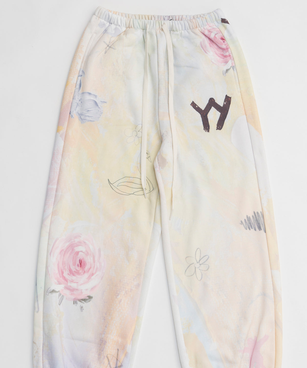 【OPEN YY】Knitted GRAPHIC LAYERED KNEE SOCKS PANTS