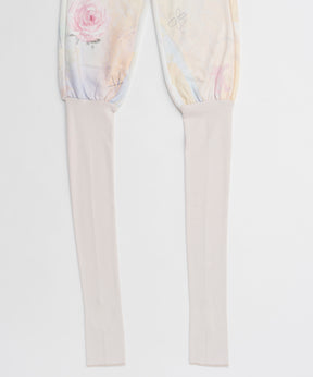 【OPEN YY】Knitted GRAPHIC LAYERED KNEE SOCKS PANTS