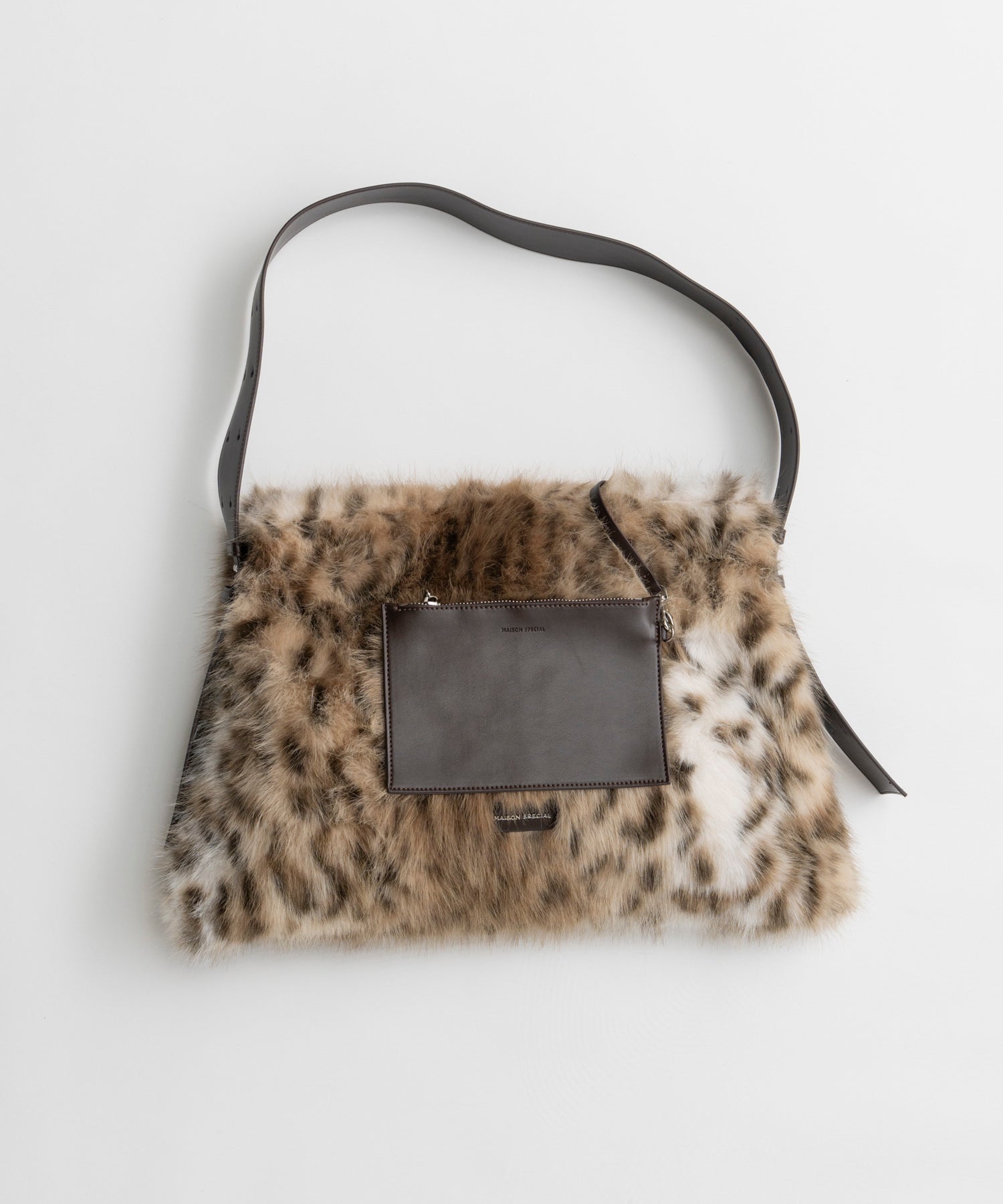 【26AUTUMN PRE-ORDER】Fur Like Square Tote Bag