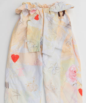 【OPEN YY】Woven GRAPHIC WRAP PADDED PANTS