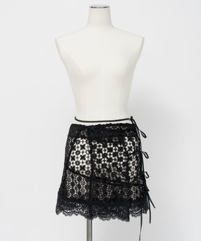 【26AUTUMN PRE-ORDER】Multi-Way Lace Wrap Skirt