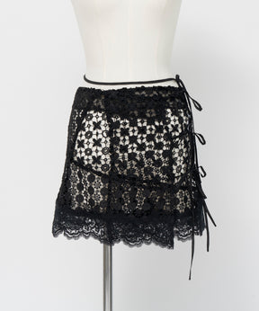 【26AUTUMN PRE-ORDER】Multi-Way Lace Wrap Skirt