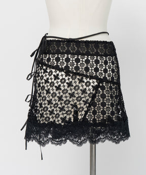 【26AUTUMN PRE-ORDER】Multi-Way Lace Wrap Skirt