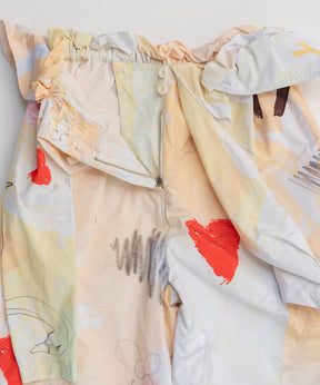 【OPEN YY】Woven GRAPHIC WRAP PADDED PANTS