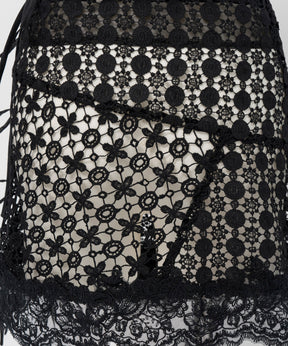 【26AUTUMN PRE-ORDER】Multi-Way Lace Wrap Skirt