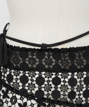 【26AUTUMN PRE-ORDER】Multi-Way Lace Wrap Skirt