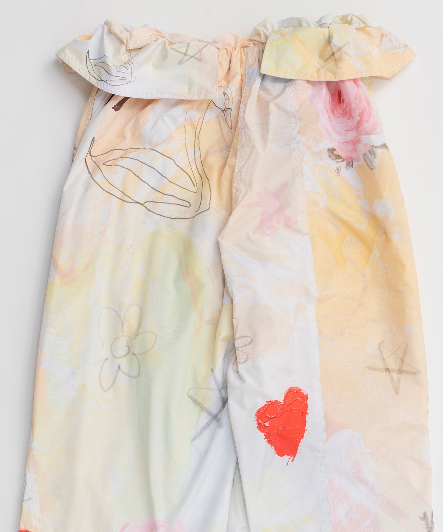 【OPEN YY】Woven GRAPHIC WRAP PADDED PANTS