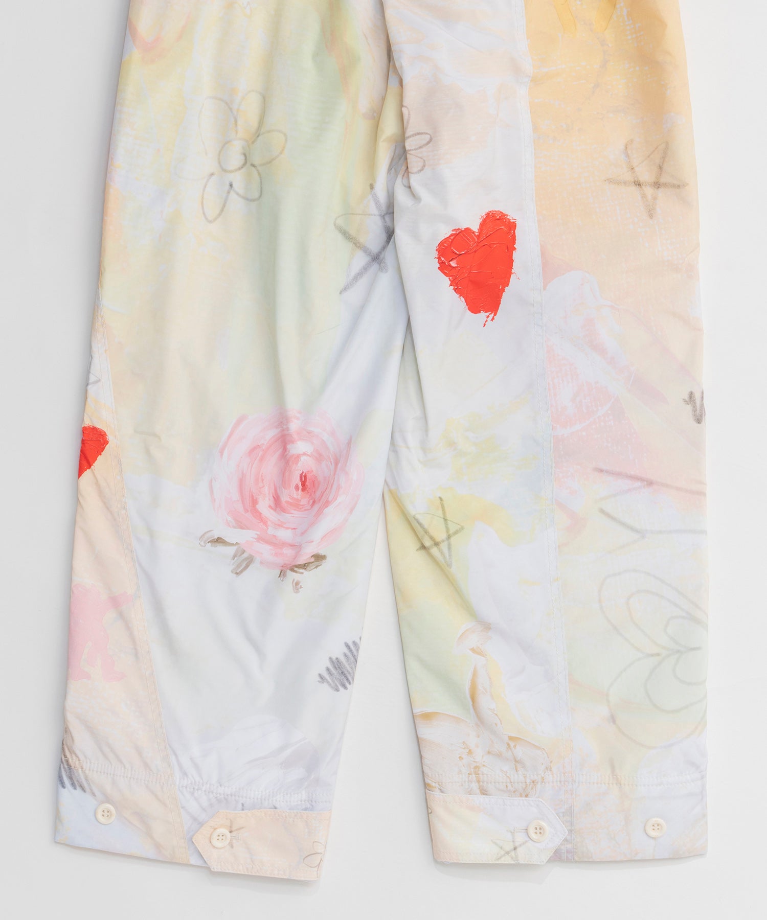 【OPEN YY】Woven GRAPHIC WRAP PADDED PANTS