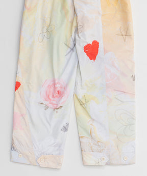 【OPEN YY】Woven GRAPHIC WRAP PADDED PANTS