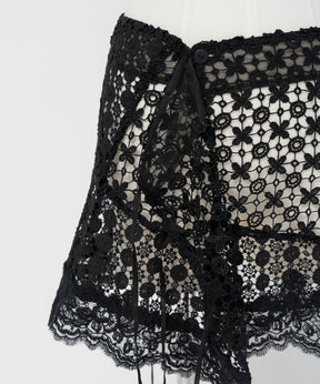 【26AUTUMN PRE-ORDER】Multi-Way Lace Wrap Skirt
