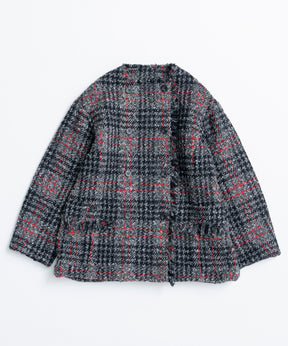 【26WINTER COLLECTION】Double-Breasted Tweed Midi Coat