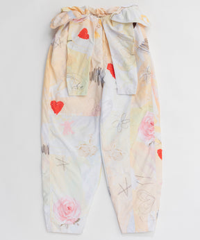 【OPEN YY】Woven GRAPHIC WRAP PADDED PANTS