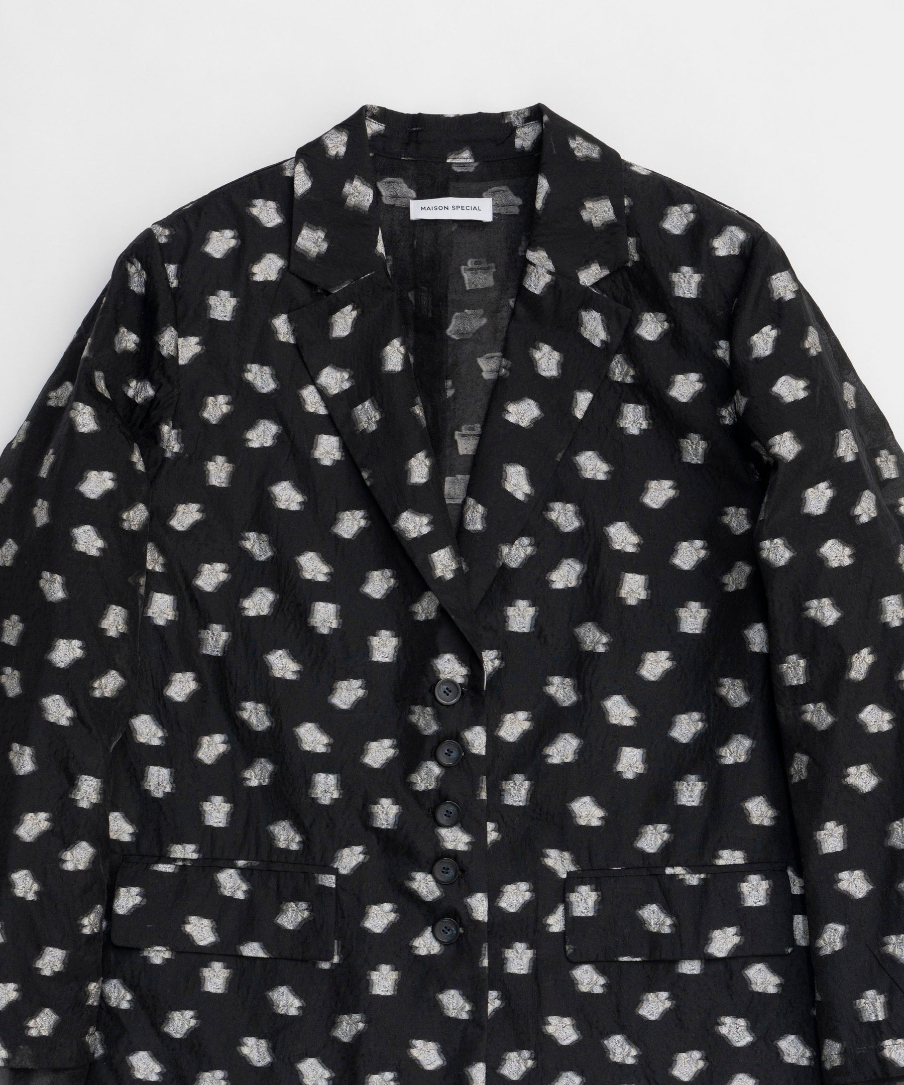 【25SPRING PRE-ORDER】Flower Pattern Sheer Jacket