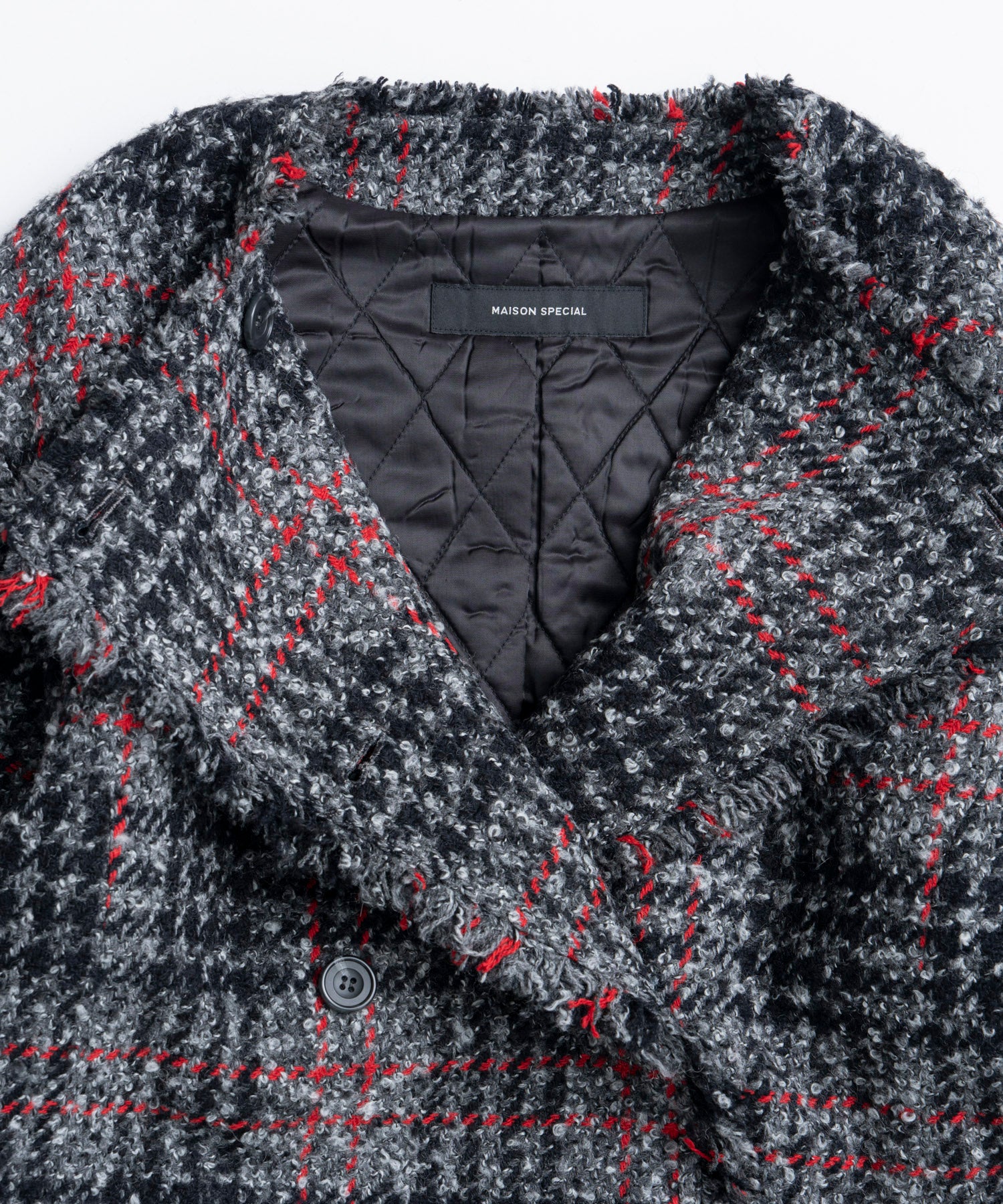 【26WINTER COLLECTION】Double-Breasted Tweed Midi Coat
