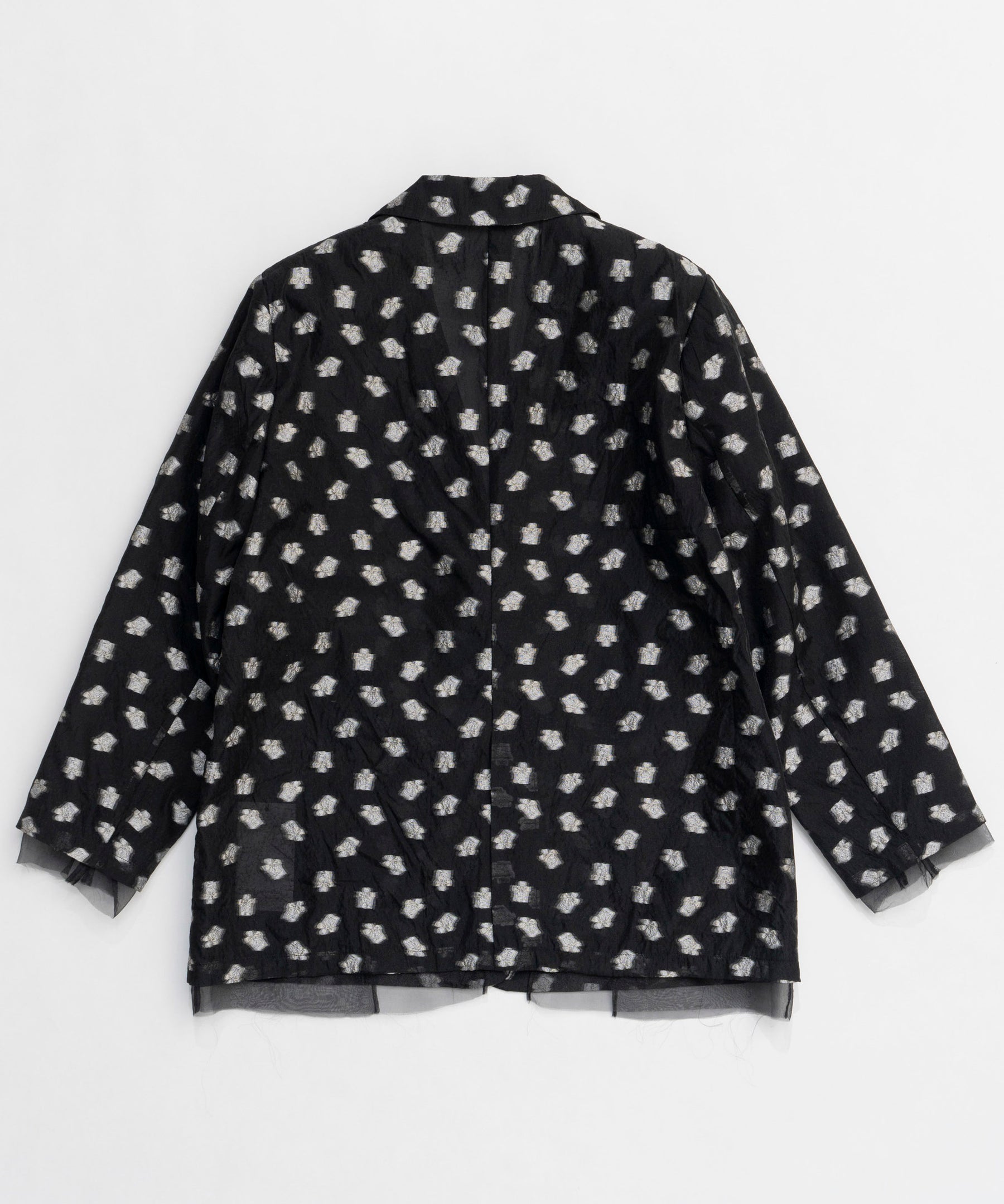 【25SPRING PRE-ORDER】Flower Pattern Sheer Jacket